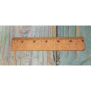 Wooden Ruler 6-Inch‎ Straightedge Measuring Tool